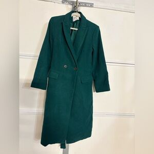a new day grass green  Women's Coat